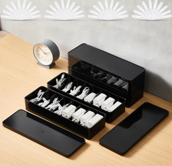 Cable Storage Box with Wire Ties