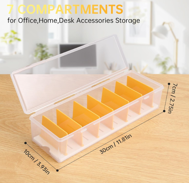 Clear Cord Organizer Box with Lid Image 2