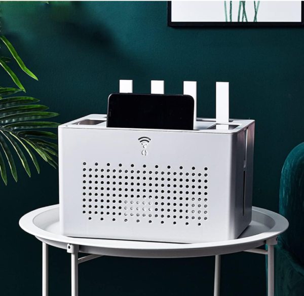 Double Layer Router and Cable Storage Box